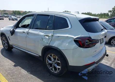 2022 BMW X3 Sdrive30I из США, поврежденный, VIN 5UX43DP03N9J64740